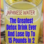 Japanese Water To Burn All The Fat From Your Waist, Back And Thighs!