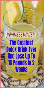 Japanese Water To Burn All The Fat From Your Waist, Back And Thighs!